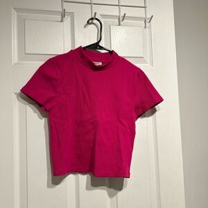 Aritzia Pink Short Sleeve Top